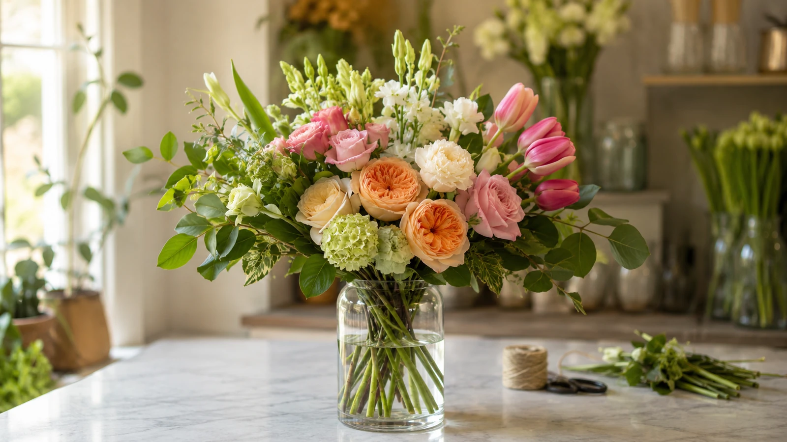 Fresh bouquet prepared for entrega de flores el mismo día en Nashville by Velvet Rose