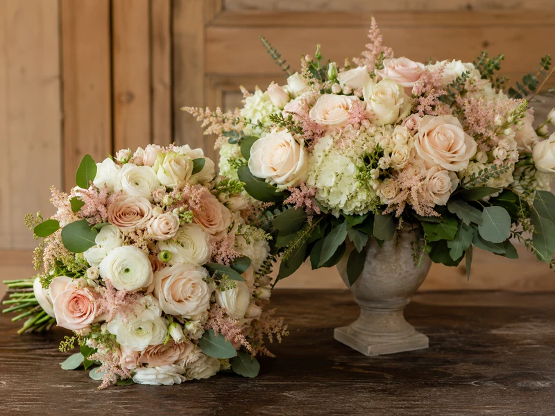 Home-friendly floral arrangement with soft greenery for a cautious pet safety flower guide
