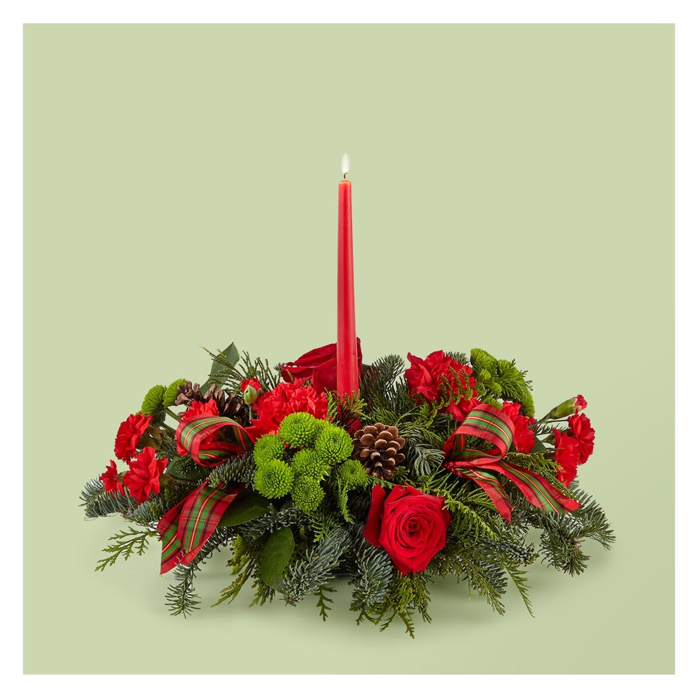 By the Candlelight Centerpiece flower arrangement