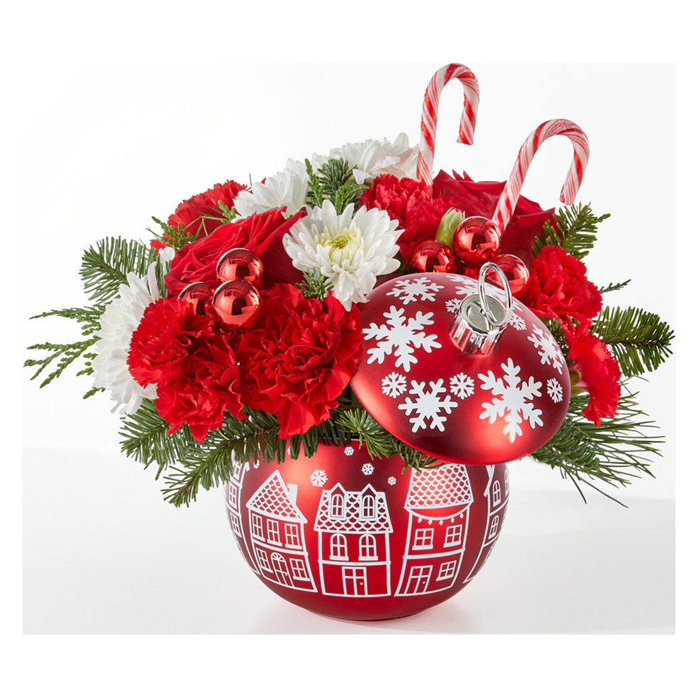 Cheer in the Air Ornament flower arrangement