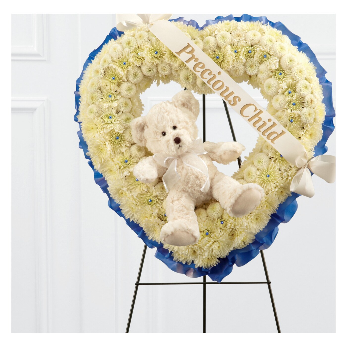 Precious Child Standing Heart flower arrangement