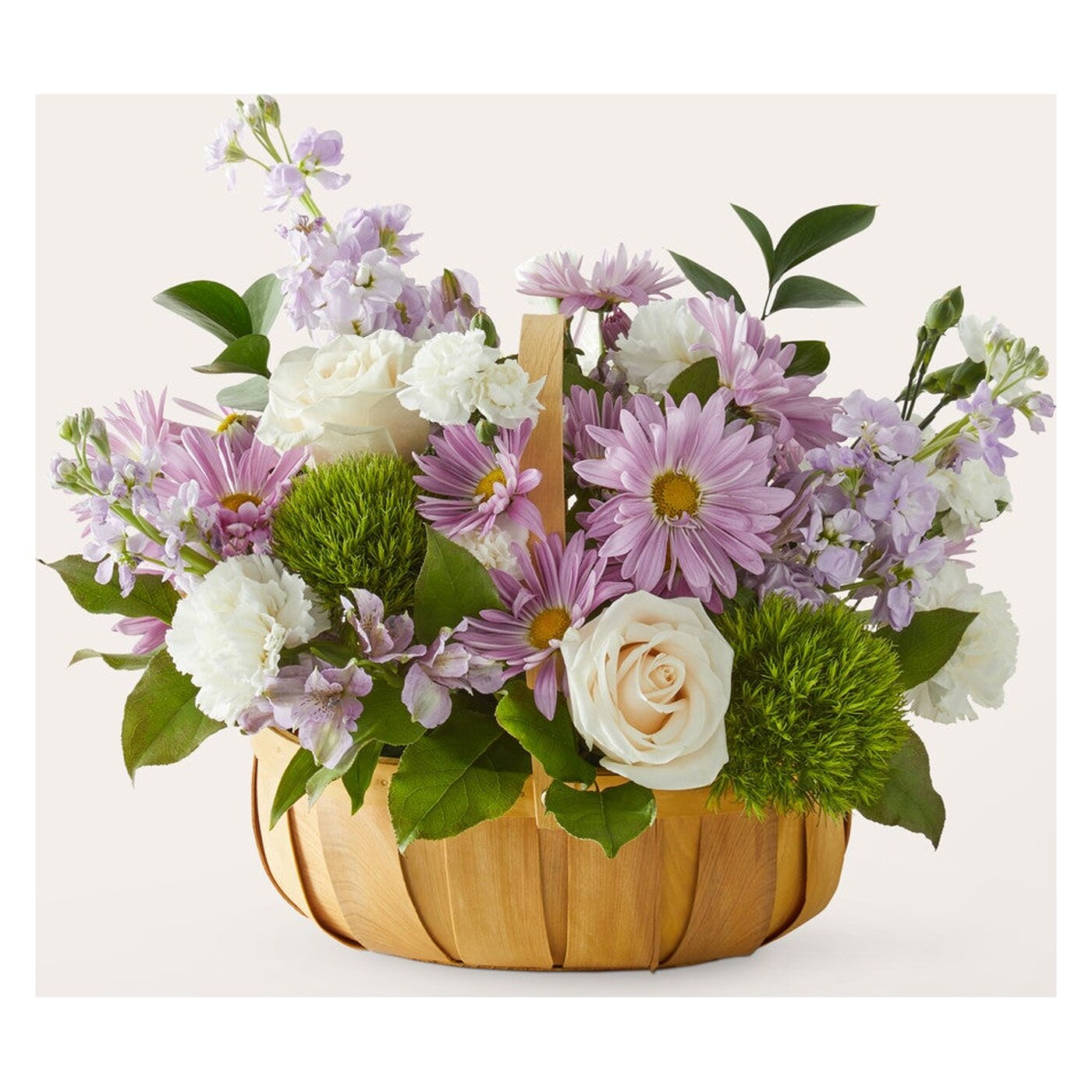 Peace & Love Basket flower arrangement